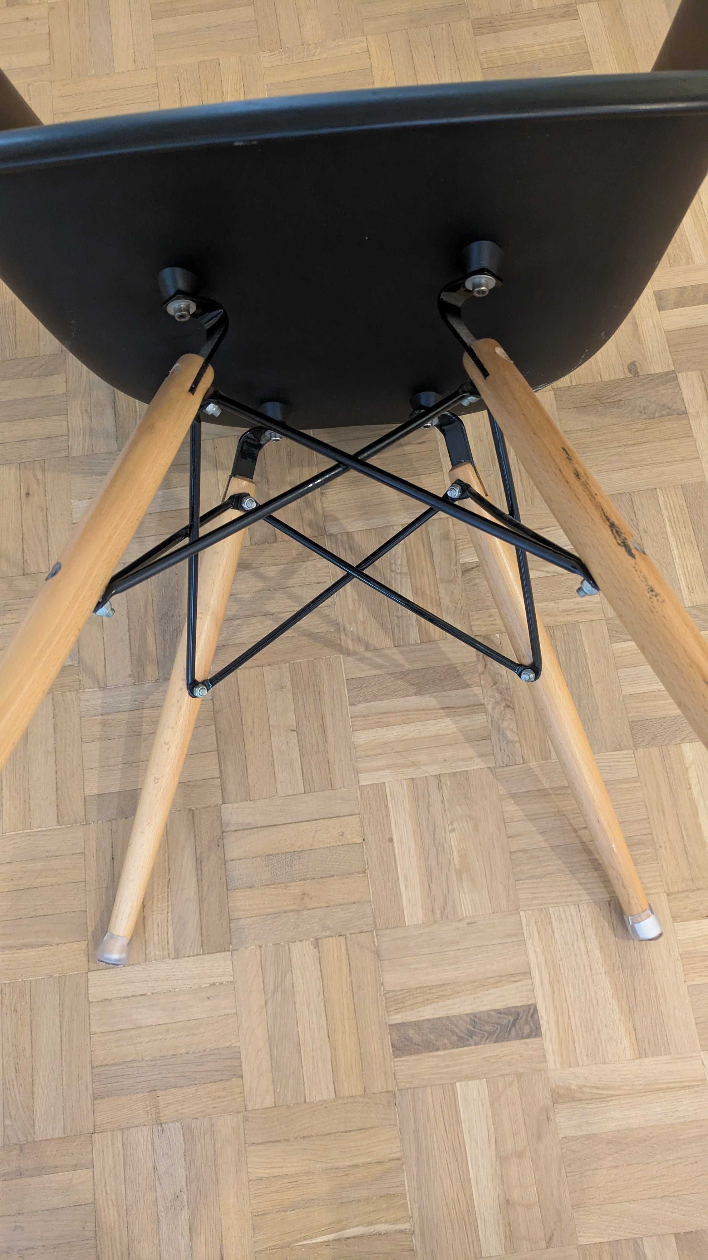 Cadeira Charles Eames Wood Daw Com Braços
