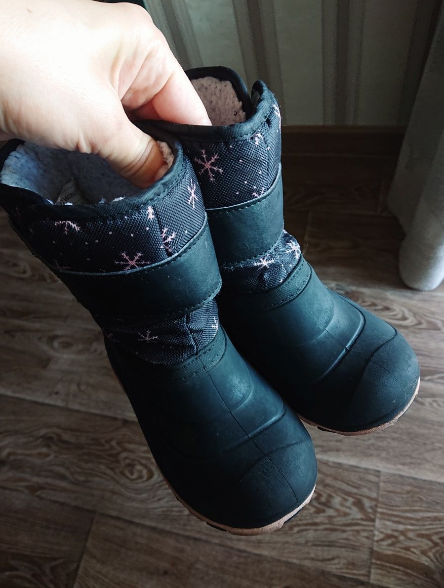 Сапожки чобітки дитячі зимові waikiki чорні 27