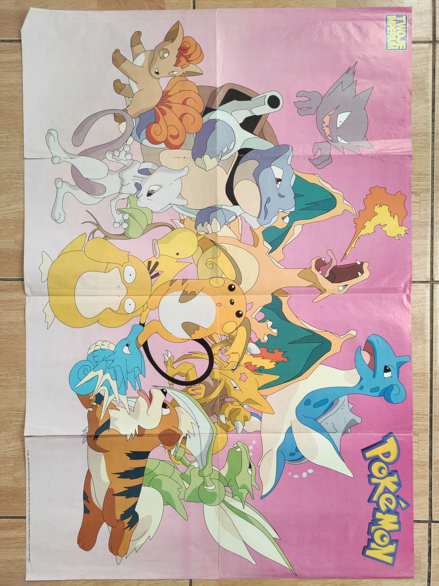 Plakat Pokemon Pikachu 2001 r.