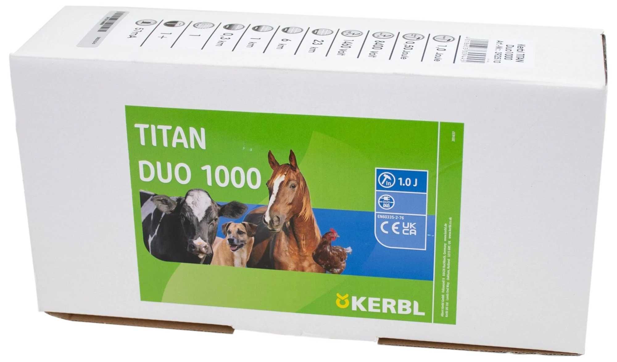 Elektryzator uniwersalny TITAN DUO dla koni, bydła i małych zwierząt