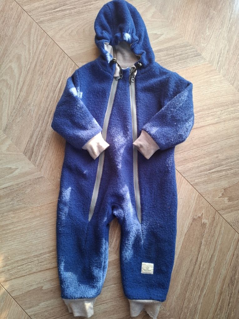 Kombinezon wełniany wełna parzona na zamek 80-92 Simple Wool