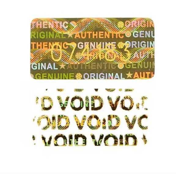 Гарантійні наклейки 20*10мм (номерні)