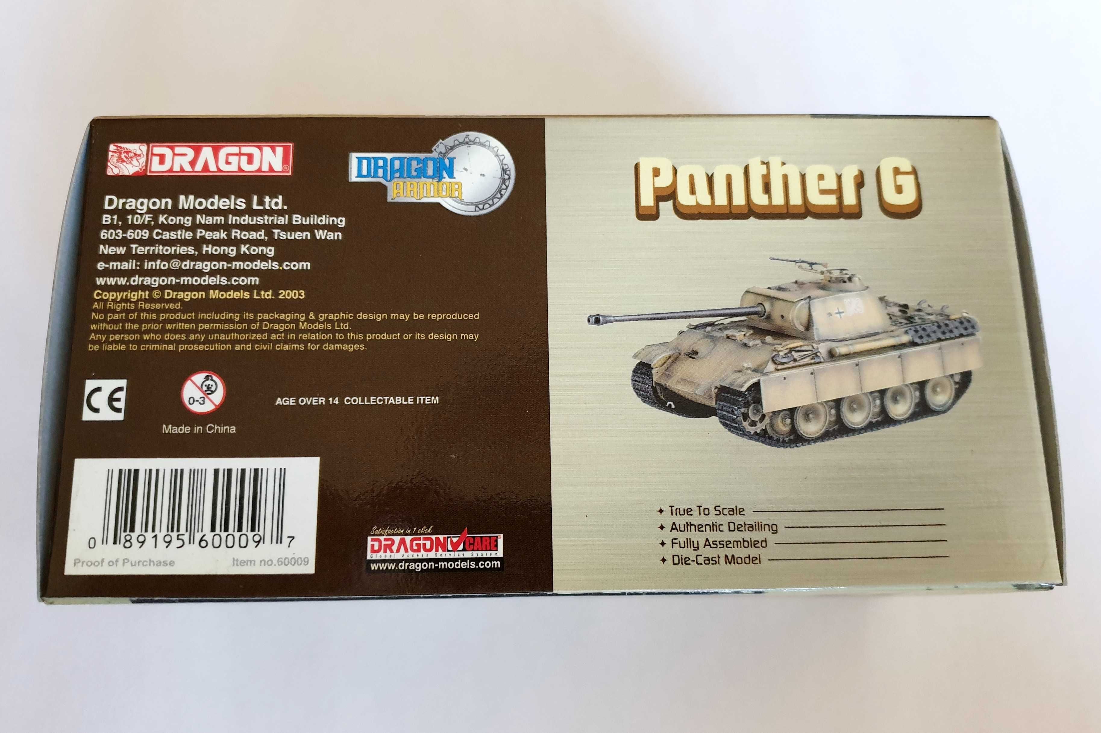 Model Dragon Armor 60009 czołg Panther G (Pantera) skala 1/72