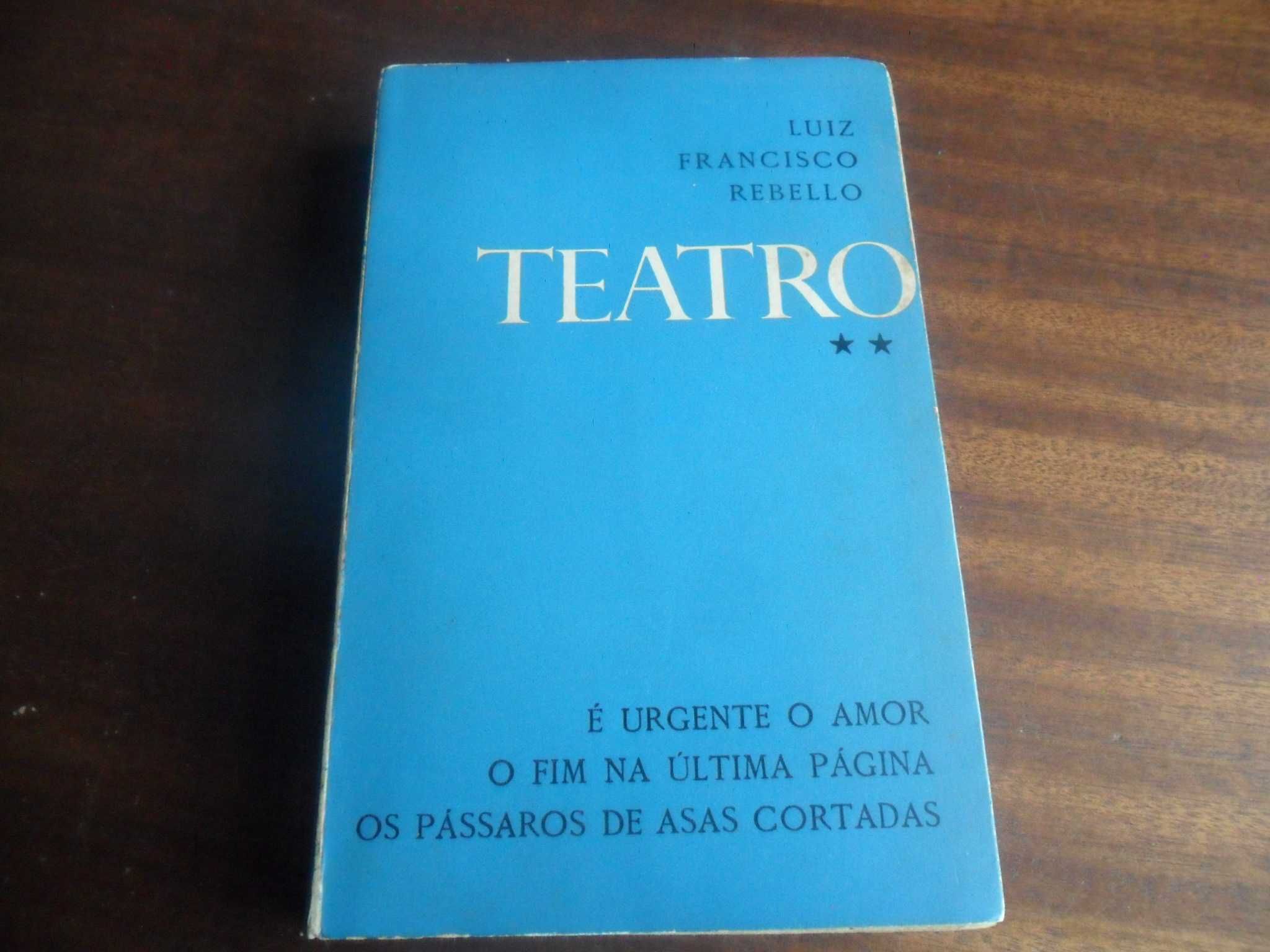 "Teatro" - Volumes 1 e 2 de Luiz Francisco Rebello - 1ª Edição de 1959