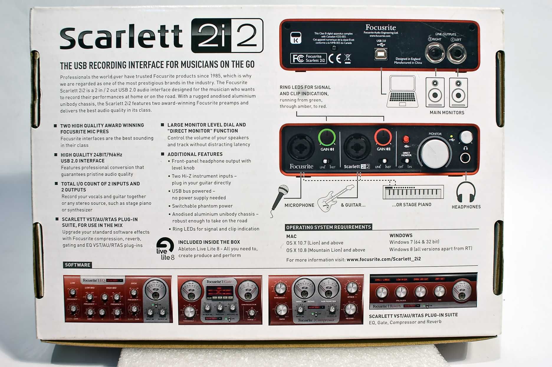 Звукова карта зовнішня Focusrite Scarlett 2i2