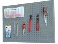Painel metálico perfurado para ferramentas 1200x600mm cinza