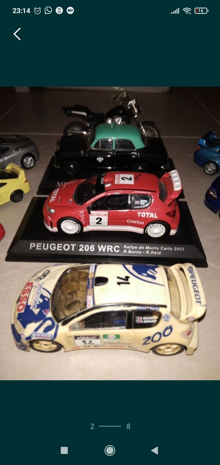 Miniaturas Honda, Yamaha, Mitsubishi, Peugeot, Porsche