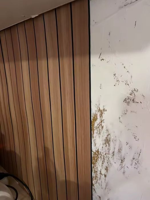 Papel de parede madeira 3D