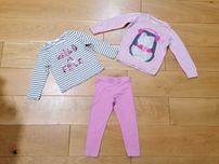 Zestaw NEXT F&F Mothercare sweterek bluzka legginsy 104 cm 3-4 lata