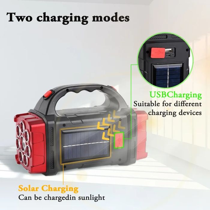 Фонарь прожектор 37 w на аккумуляторе USB