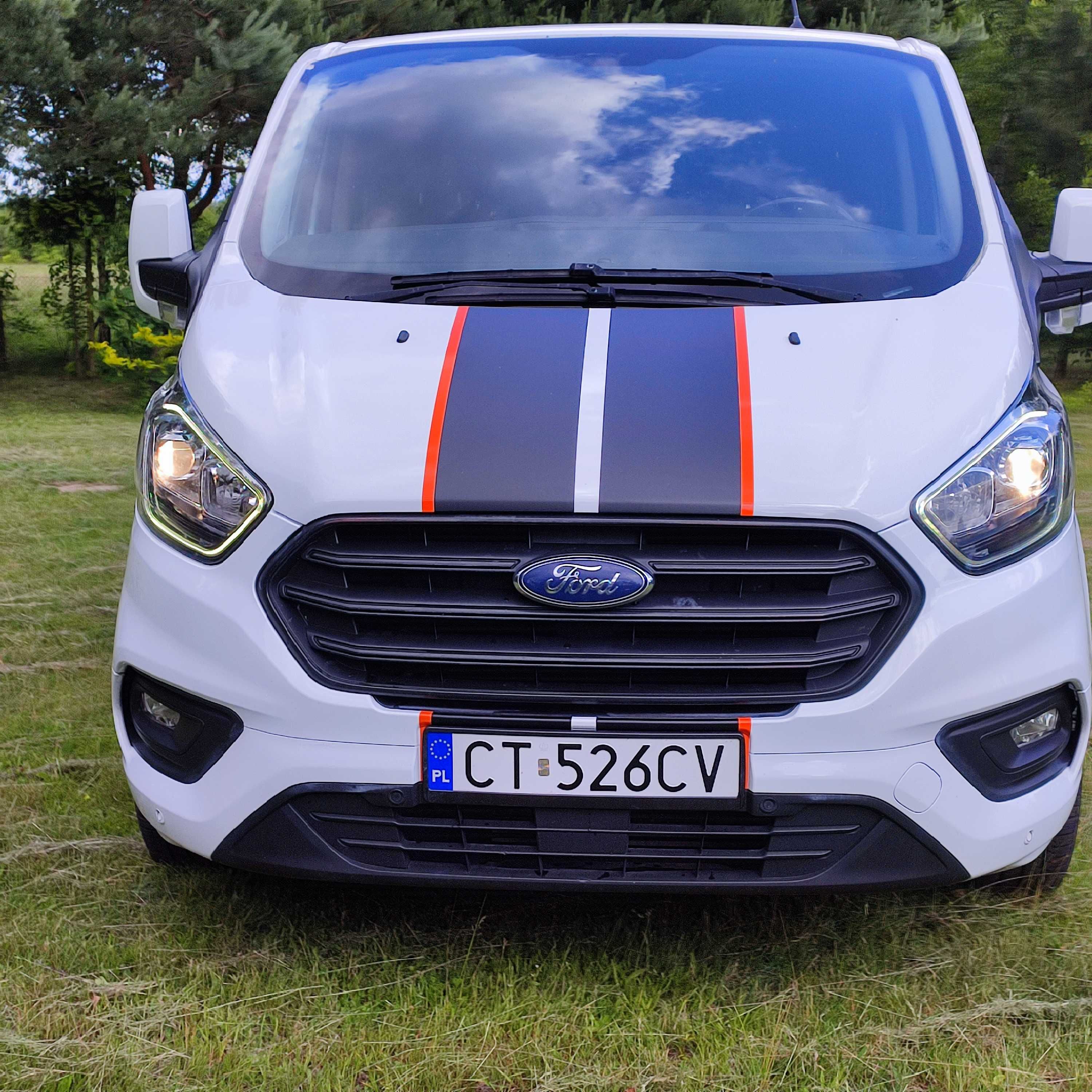 Ford Transit Custom long L2 Brygadówka Doka 6-miejsc