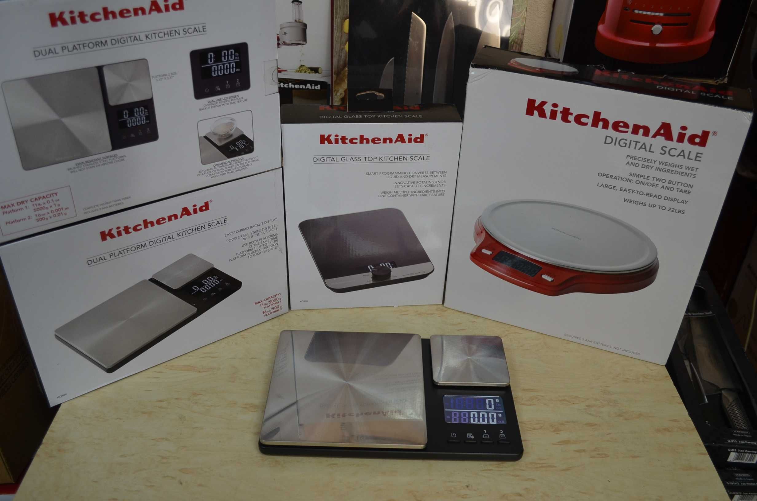 Весы кухонные KitchenAid с двойной платформой до 5кг + до 0,5кг кухня