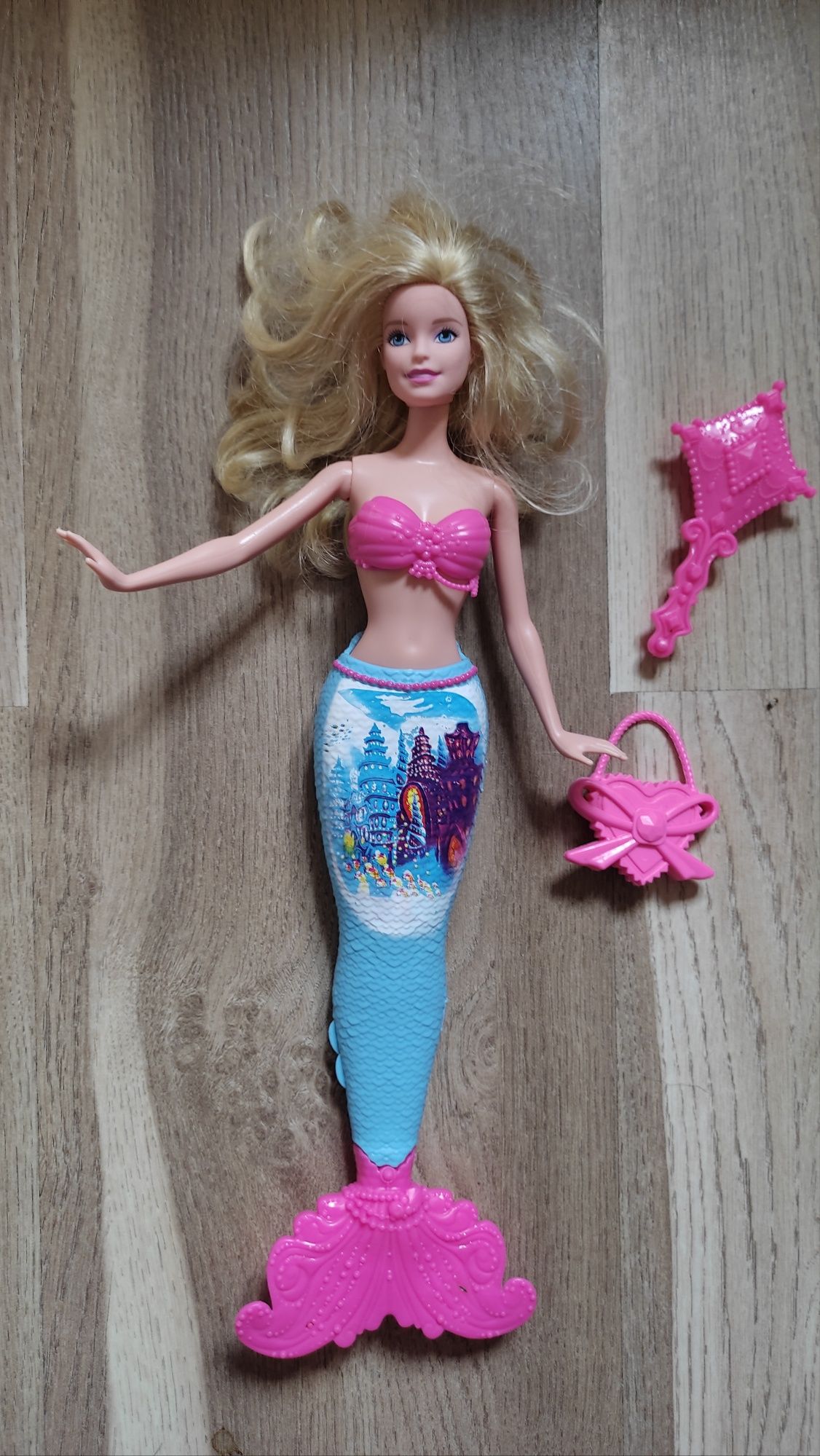 Lalka Barbie Mattel wróżka i syrenka 2 w 1