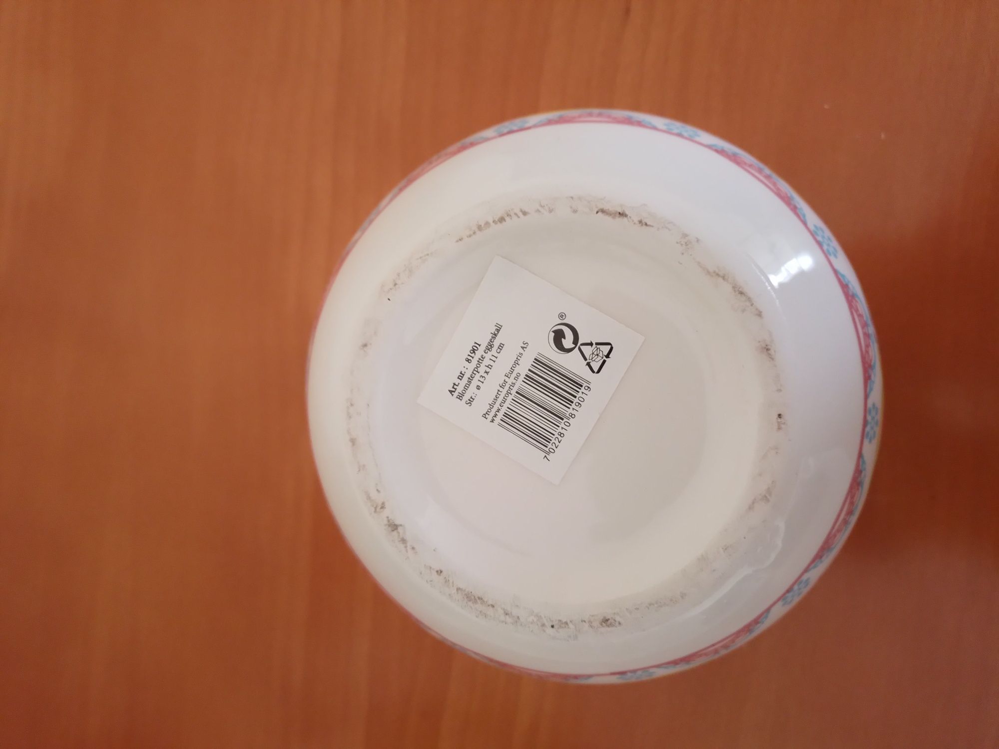 Świąteczna doniczka-oslonka ceramiczna