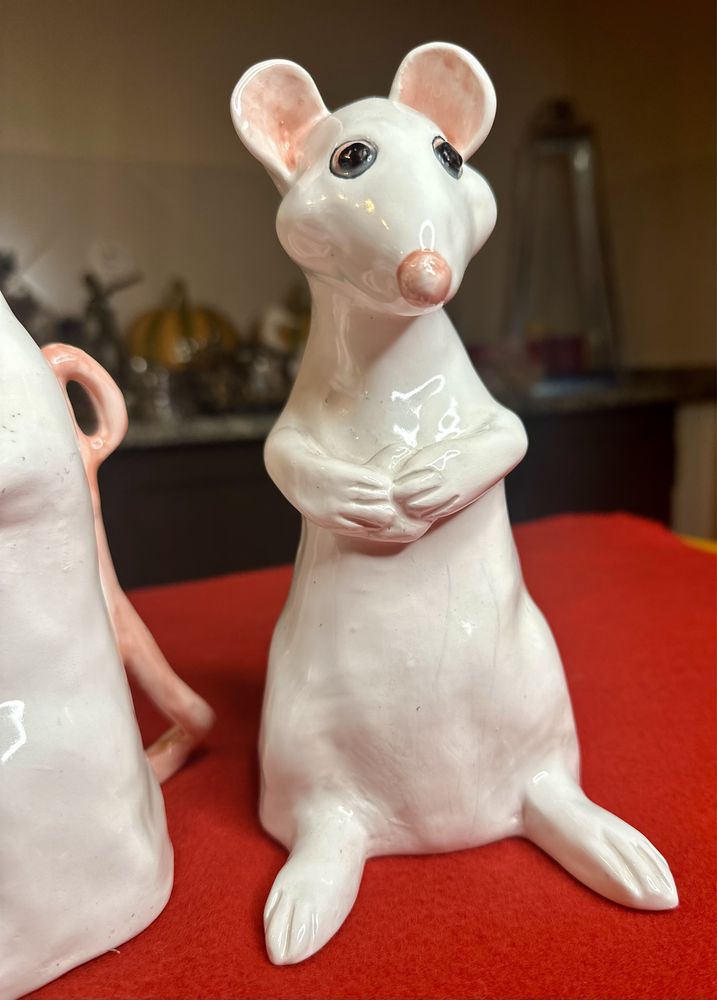 Ratos em ceramica