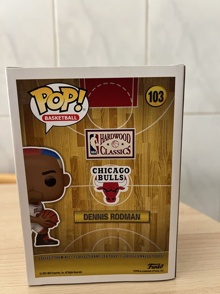 Caixa funko pop Dennis Rodman