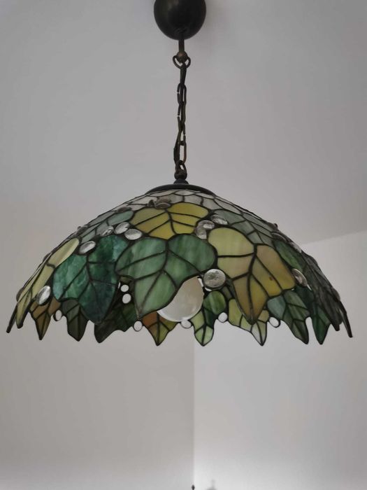 Lampa witrażowa wisząca w stylu Tiffany - Kędzierzyn-Koźle