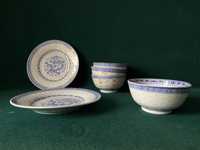 Conjunto porcelana chinesa antiga