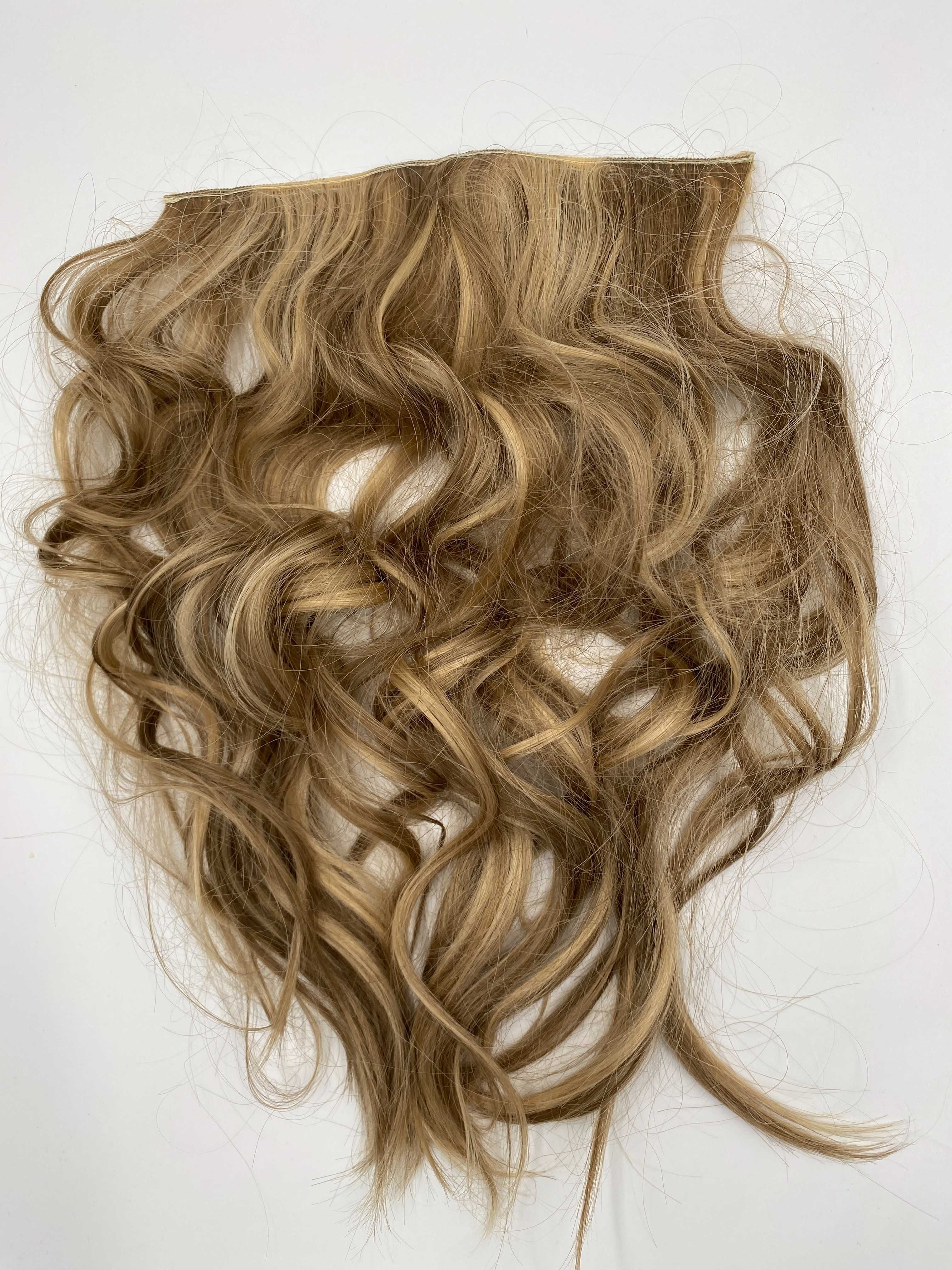 Włosy, doczepy mieszany blond. 50cm