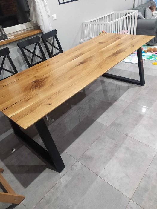 Stoł debowy  naturalny140-75