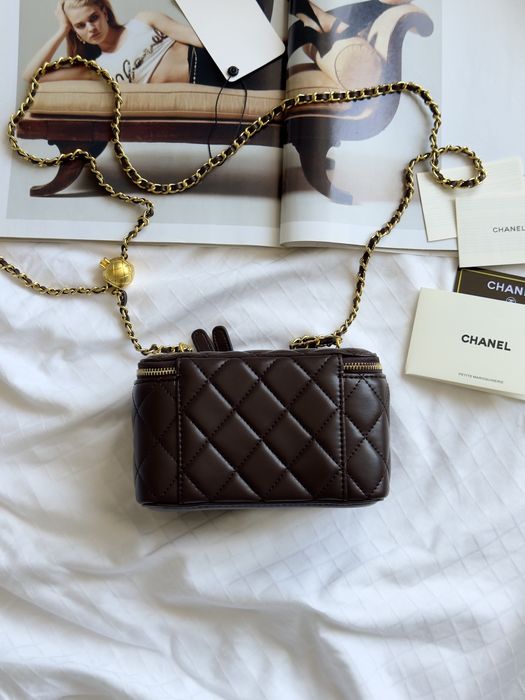 Сумка Chanel Dark Brown шкіра | шоколадна