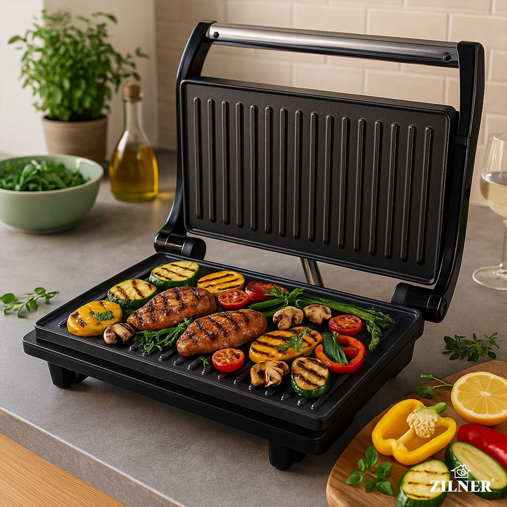 Grill Elektryczny Opiekacz do Kanapek Tostów Panini sandwich Toster