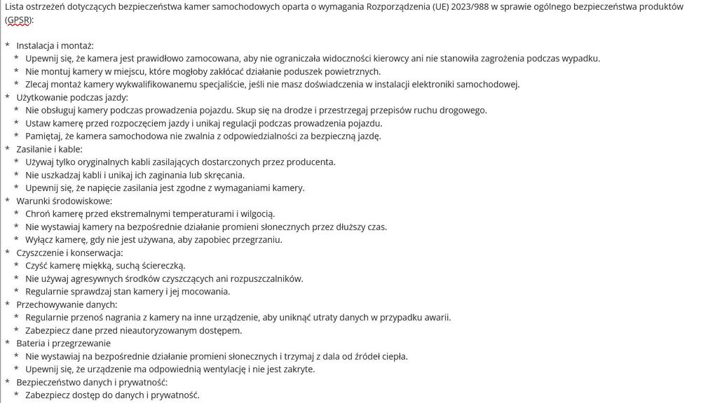 Kamera samochód full HD wyświetlacz LCD cofanie wideorejestrator 10094