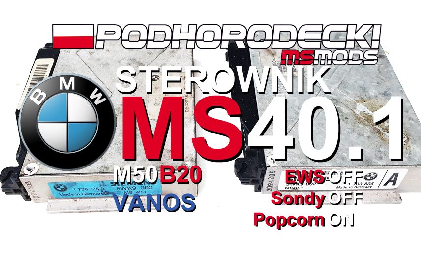 Sterownik MS40.1 BMW E36 E34 M50B20 Vanos PopCorn Szybka Odcinka Sondy
