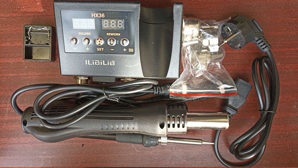 Паяльная станция 8898 ILIBILIB HX36 паяльник + паяльний фен