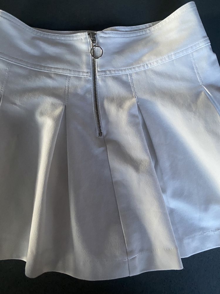 Bershka spódniczka plisowana biała XS