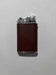 Antigo Isqueiro LANCEL revestido de couro Bordeaux, de 1950 a 1980