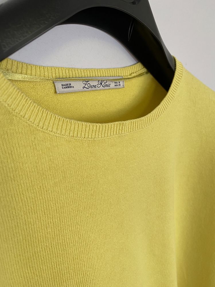 Sweterek damski seledynowy _M__ZARA