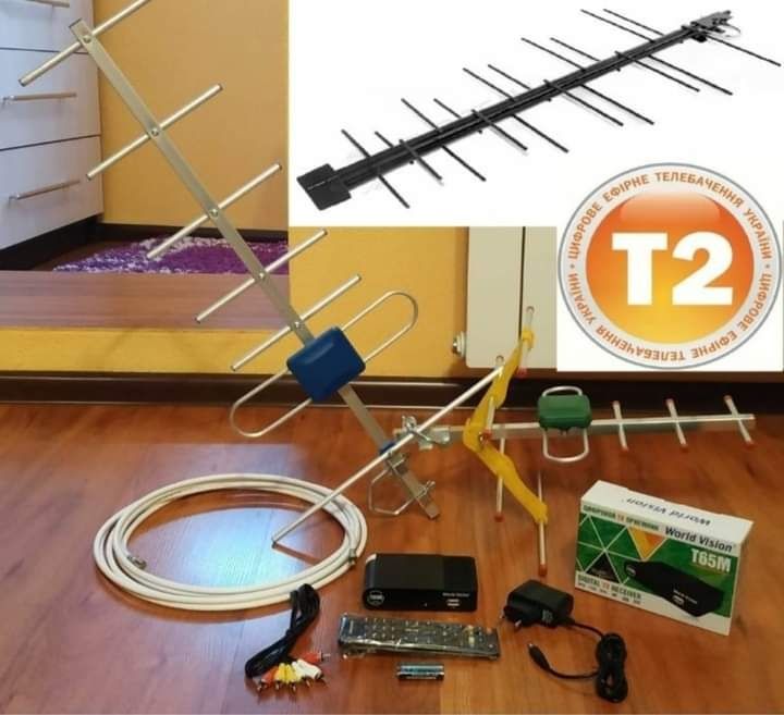 УСТАНОВКА Т2 и Спутник антенны, настройка