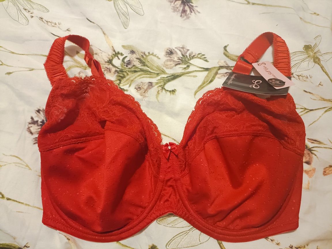 Stanik Hunkemoller 80H full cup czerwony