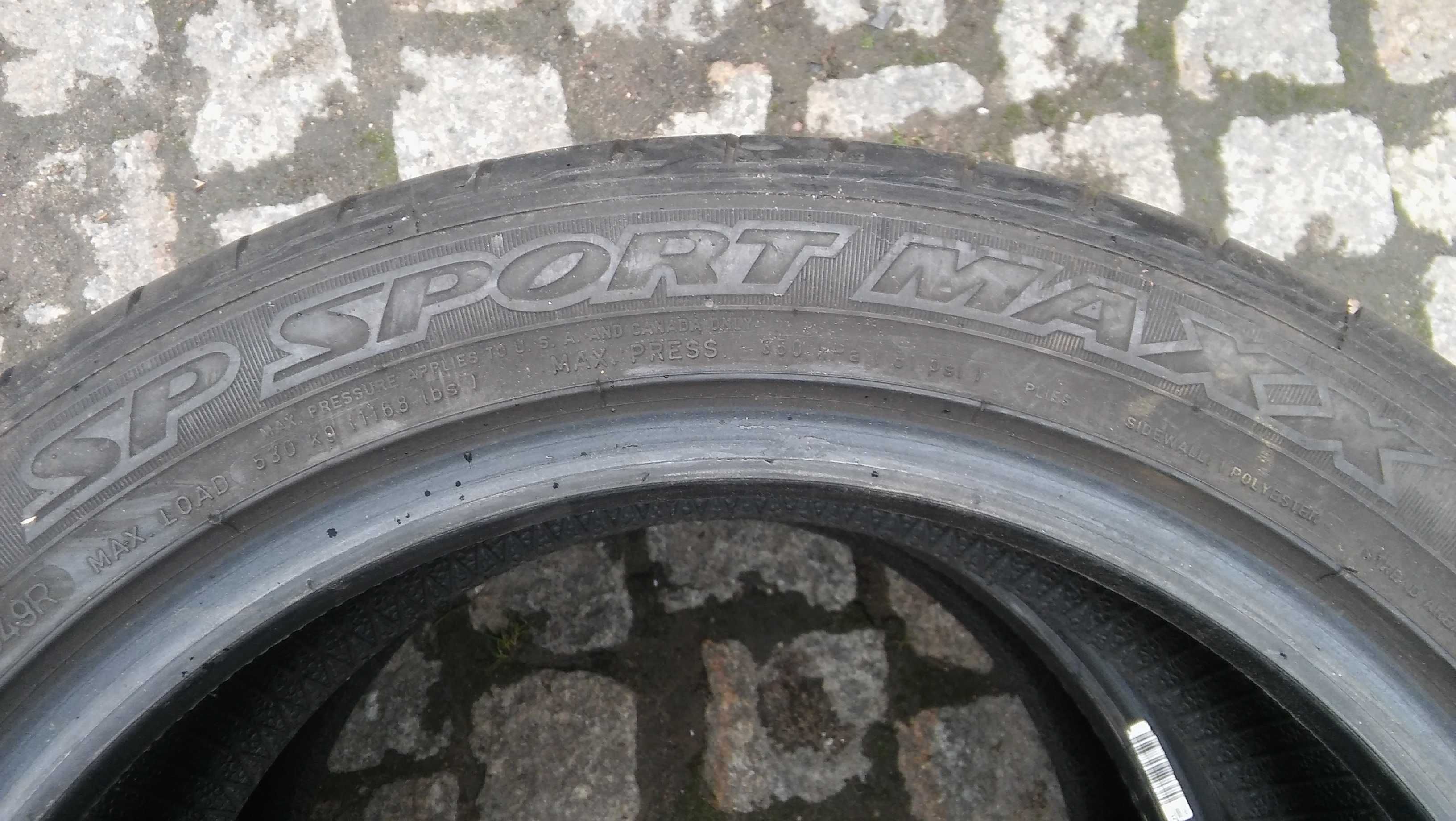 Opona x 4 szt,215/45/16,Dunlop Sport SP Sport MAXX,2015r.6.5-7mm,Lato