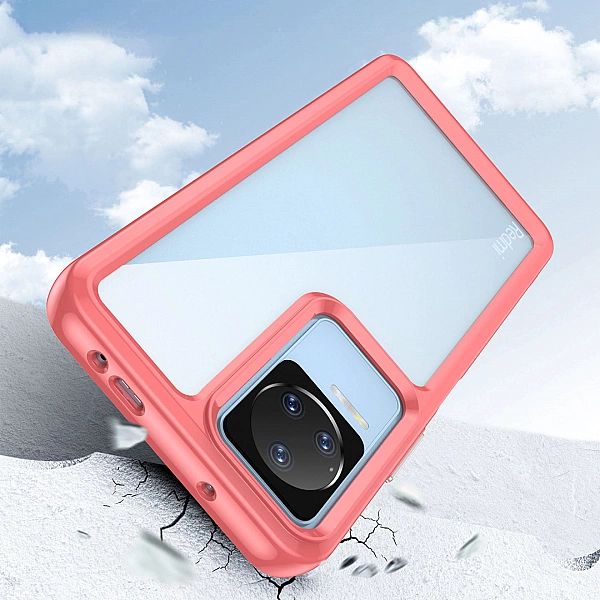 Etui Outer Braders z Ramką do Xiaomi Poco F4/5G czerwony