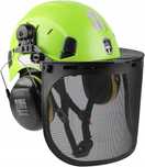 Kask Ochronny GREEN DEVIL 3w1 z Wentylacją Ochroną Słuchu i Twarzy