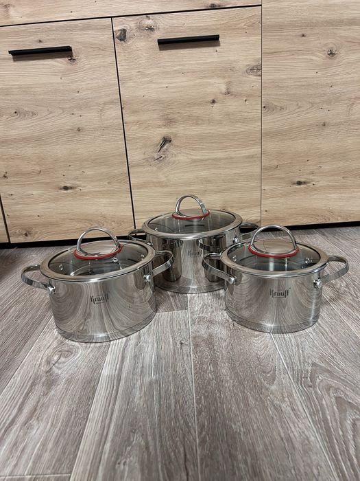 Набір каструль Krauff 6 предметів Grand Chef 1,9/2,6/3,6 л 26-308-005