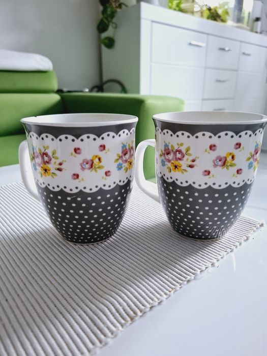 2 szt. kubek 450 ml prowansalskie porcelana kwiatuszki urocze