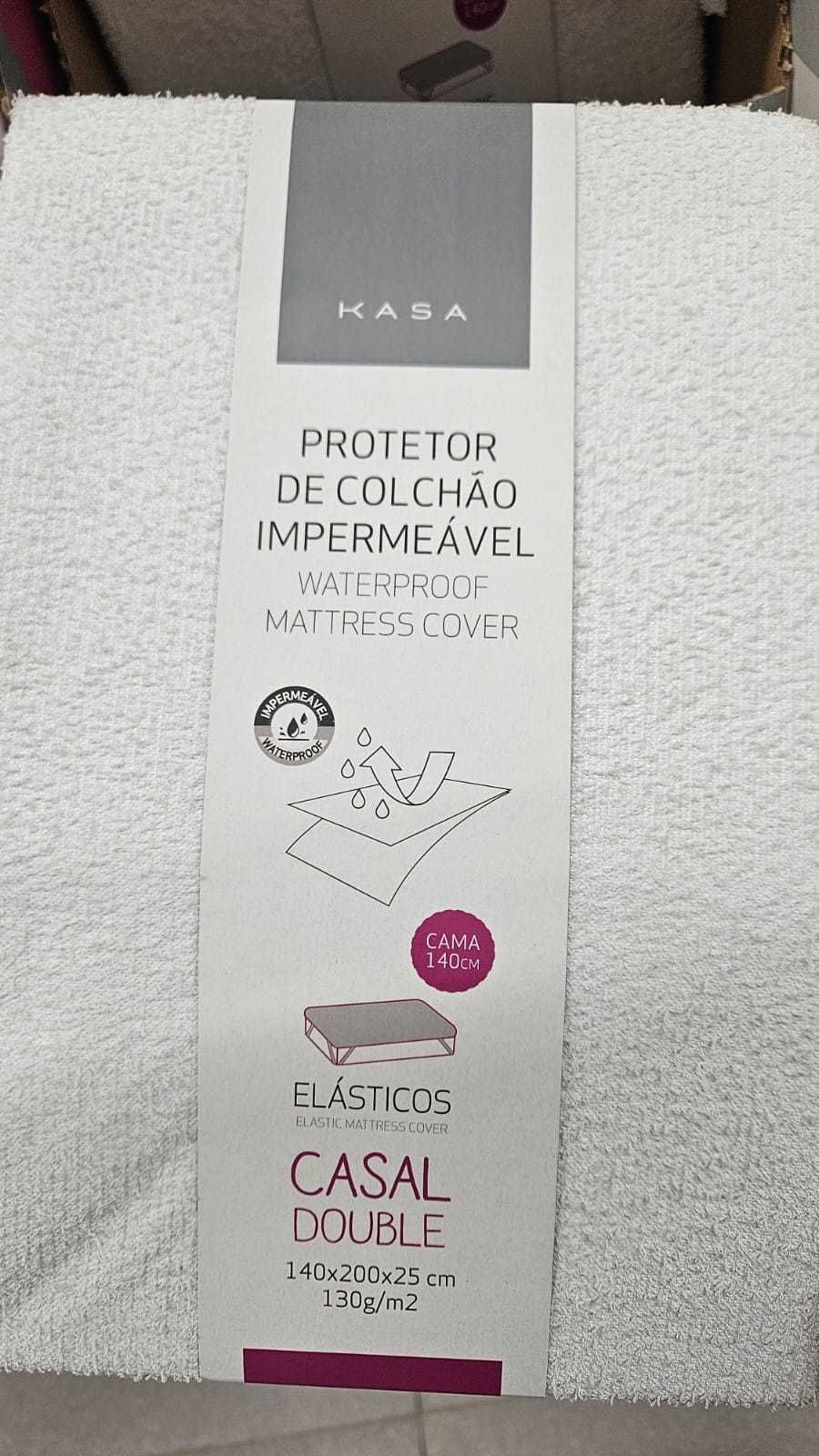 Protetor de Colchão Casal Impermeável (para cama de 1,60m)
