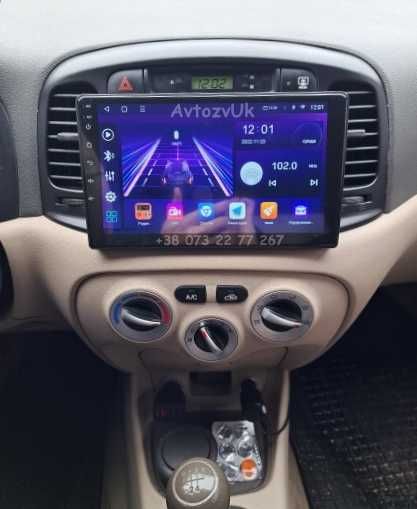 Android 14 ACCENT Hyundai VENUE GETZ SOLARIS IONIQ CarPlay Магнитола