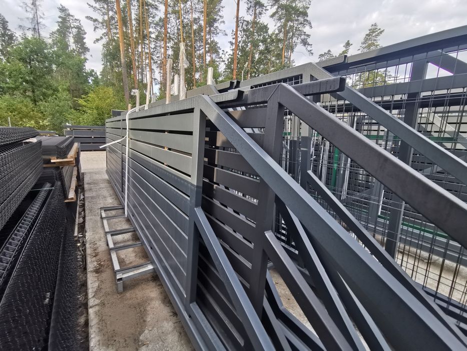 Najtańsza brama przesuwna od ręki ocynk lakier rama i wypełnienie