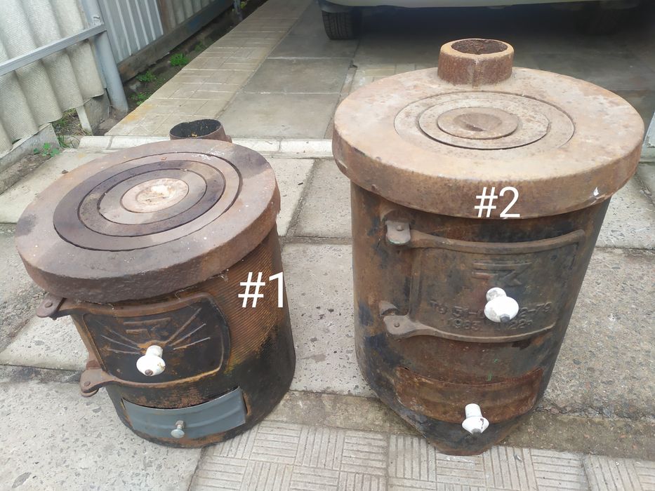 чугунная печка  СССР