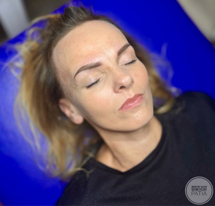 300 zł Makijaż permanentny brwi mobilne usługi dojazd do domu klienta