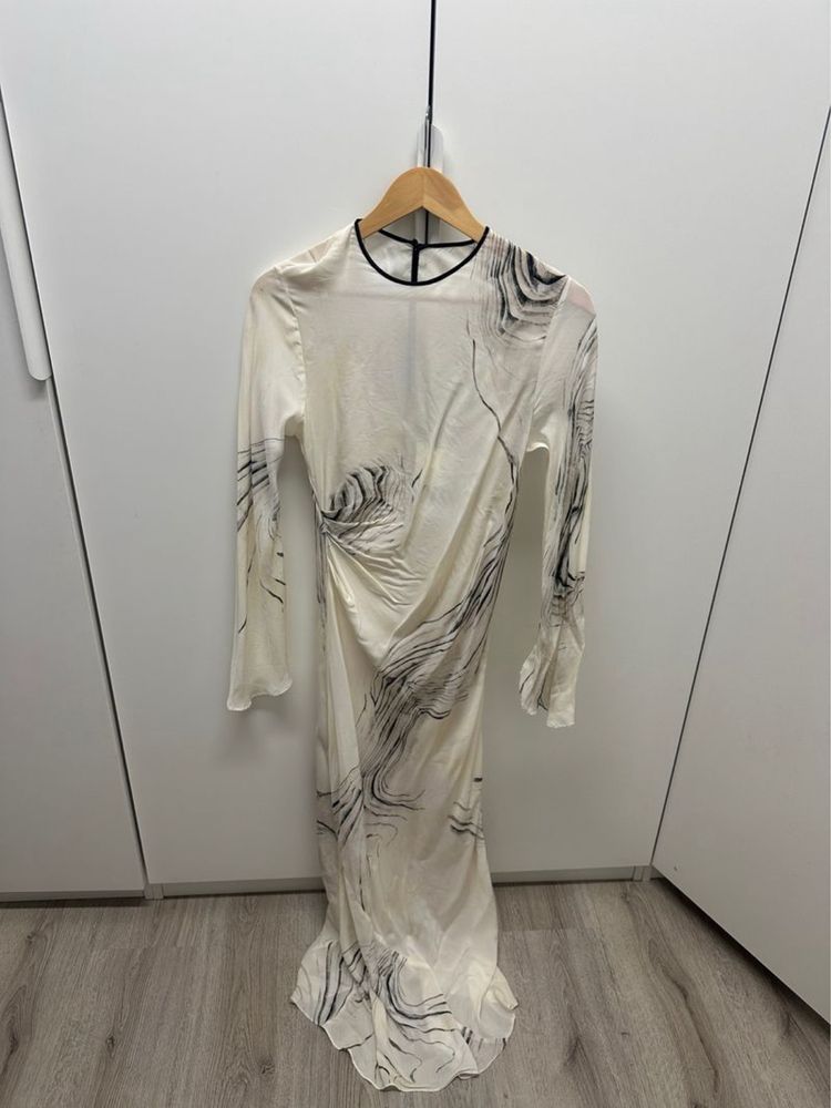 Молочна Сукня максі zara