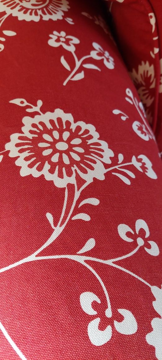 Ektorp poltrona Virestad red/white Ikea