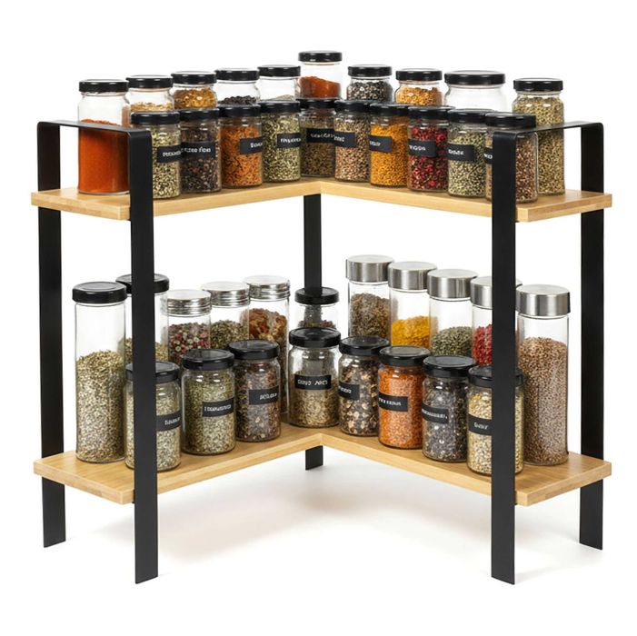 Półki na przyprawy SARITA bambusowe