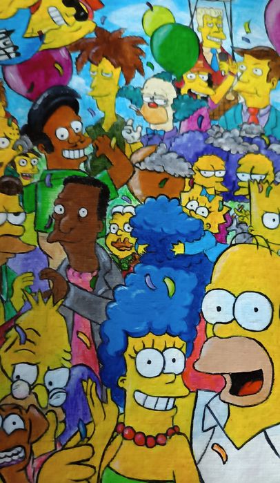 Картина "The Simpsons" акрил