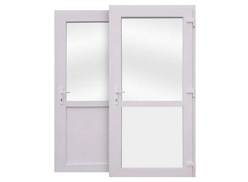 Drzwi Zewnętrzne PCV Jednoskrzydłowe na wymiar Biały 90x200 cm