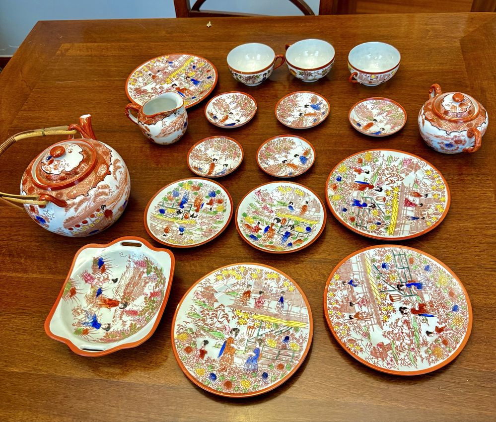 Piekny zestaw japonskiej ceramiki Nihon